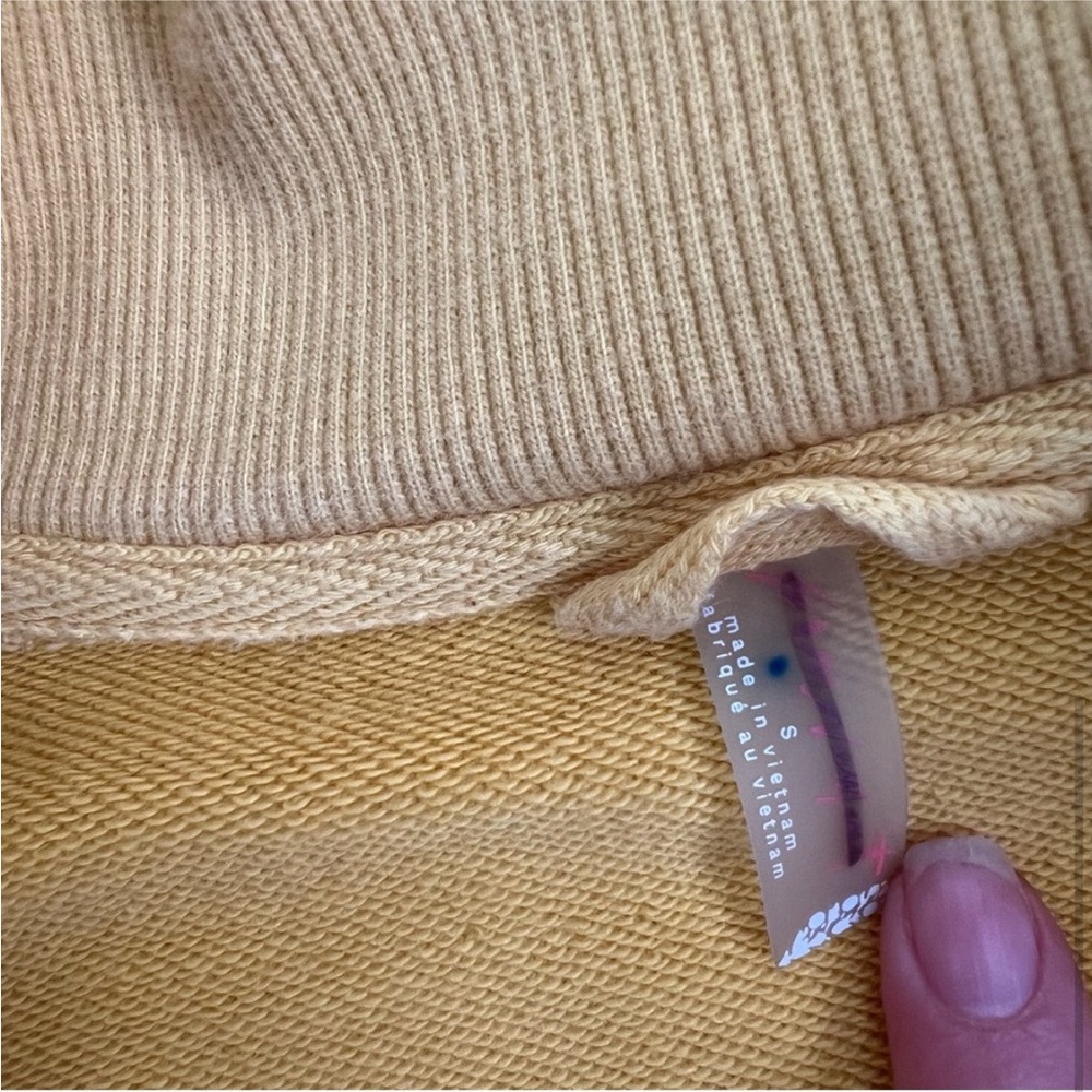 Free People Movement In the Clouds half zip Pullover Sweater sweatshirt Top - Picture 9 of 13